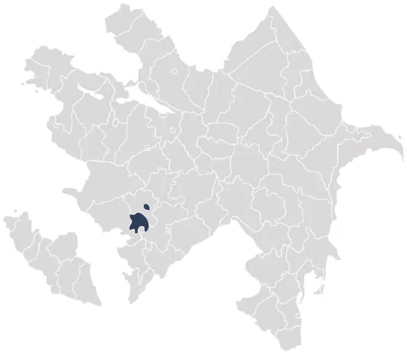 Location map — Shusha, Azerbaijan